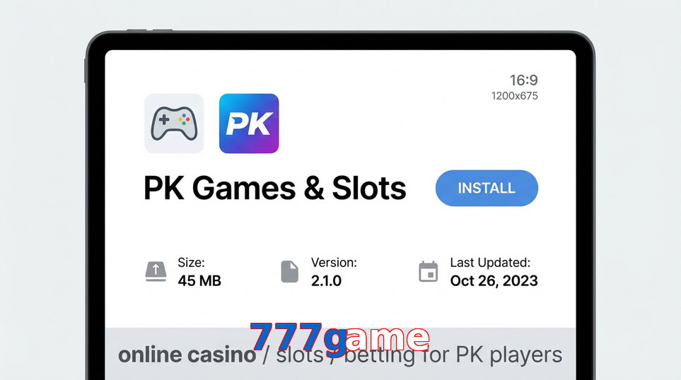 Game list for 777Game gameapk section